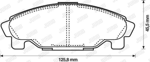 Jurid 572409J - Əyləc altlığı dəsti, əyləc diski furqanavto.az