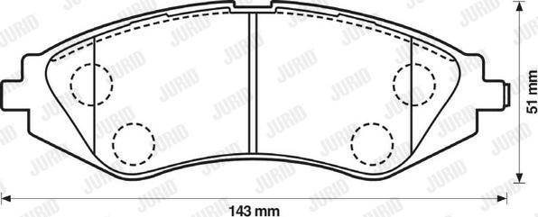 Jurid 572403J - Əyləc altlığı dəsti, əyləc diski furqanavto.az