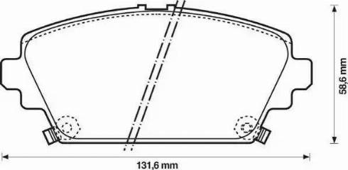 Jurid 572429J-AS - Əyləc altlığı dəsti, əyləc diski furqanavto.az