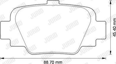 Jurid 572568J - Əyləc altlığı dəsti, əyləc diski furqanavto.az