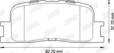 Jurid 572583J - Əyləc altlığı dəsti, əyləc diski furqanavto.az