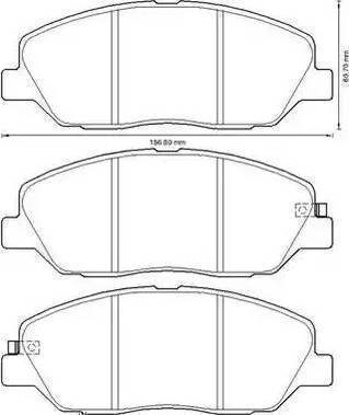 Sangsin Brake SP1194 - Əyləc altlığı dəsti, əyləc diski furqanavto.az