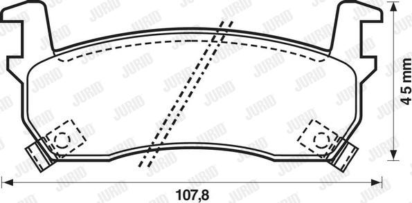 Jurid 572190J - Əyləc altlığı dəsti, əyləc diski furqanavto.az