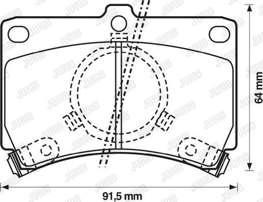 Jurid 572144J - Əyləc altlığı dəsti, əyləc diski furqanavto.az