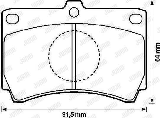 Jurid 572143J - Əyləc altlığı dəsti, əyləc diski furqanavto.az