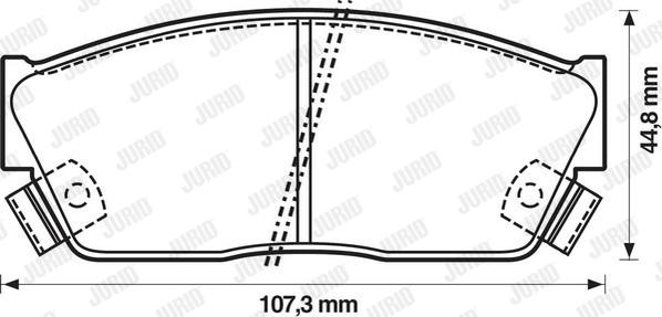 Jurid 572181J - Əyləc altlığı dəsti, əyləc diski furqanavto.az