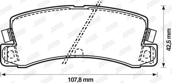 Jurid 572188J - Əyləc altlığı dəsti, əyləc diski furqanavto.az