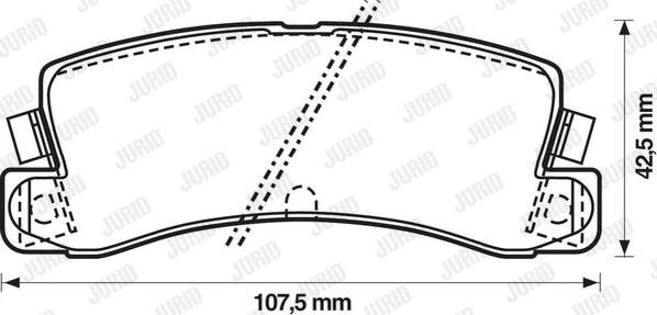 Jurid 572182J - Əyləc altlığı dəsti, əyləc diski furqanavto.az