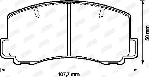 Jurid 572187J - Əyləc altlığı dəsti, əyləc diski furqanavto.az