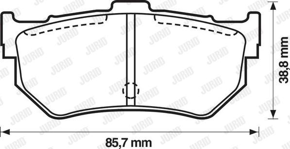 Jurid 572133J - Əyləc altlığı dəsti, əyləc diski furqanavto.az