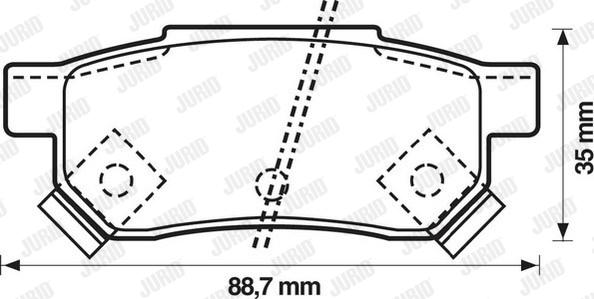 Jurid 572137J - Əyləc altlığı dəsti, əyləc diski furqanavto.az