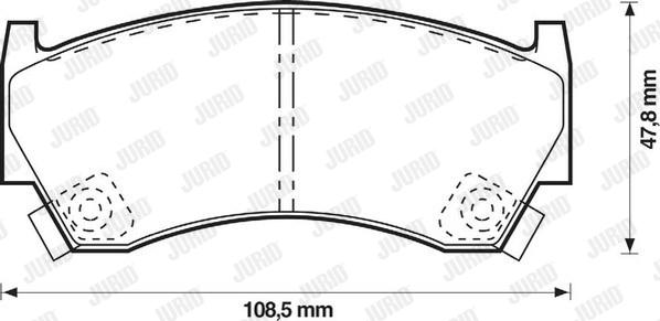 Jurid 572396J - Əyləc altlığı dəsti, əyləc diski furqanavto.az