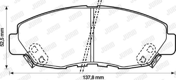 Jurid 572349J - Əyləc altlığı dəsti, əyləc diski furqanavto.az