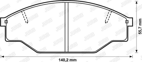 Jurid 572355J - Əyləc altlığı dəsti, əyləc diski furqanavto.az