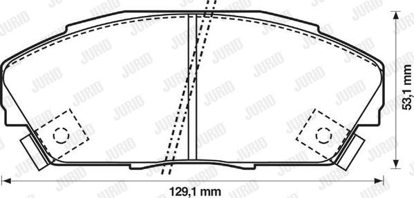 Jurid 572309J - Əyləc altlığı dəsti, əyləc diski furqanavto.az