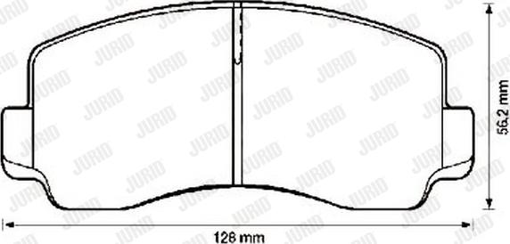 Jurid 572302J - Əyləc altlığı dəsti, əyləc diski furqanavto.az