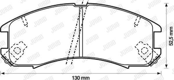 Jurid 572317J - Əyləc altlığı dəsti, əyləc diski furqanavto.az