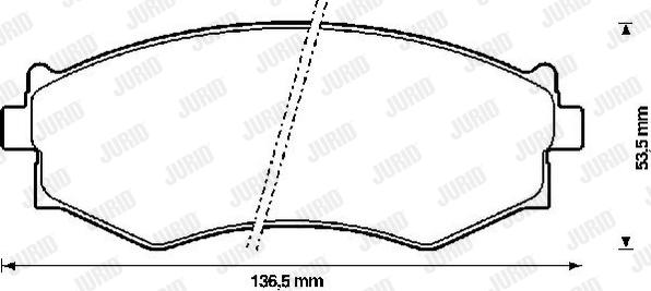 Jurid 572338J - Əyləc altlığı dəsti, əyləc diski furqanavto.az