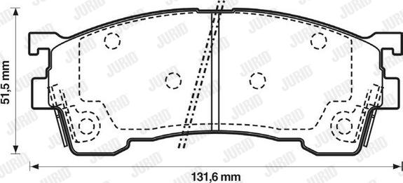 Jurid 572325J - Əyləc altlığı dəsti, əyləc diski furqanavto.az