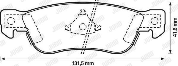 Jurid 572322J - Əyləc altlığı dəsti, əyləc diski furqanavto.az