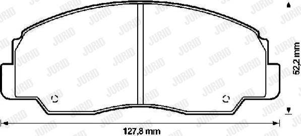 Jurid 572294J - Əyləc altlığı dəsti, əyləc diski furqanavto.az