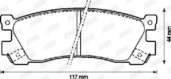 Jurid 572248J - Əyləc altlığı dəsti, əyləc diski furqanavto.az