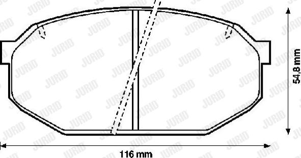 Jurid 572243J - Əyləc altlığı dəsti, əyləc diski furqanavto.az