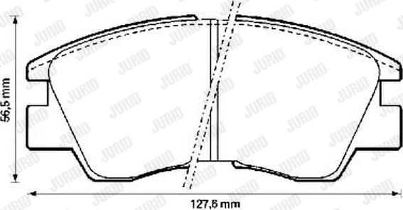 Jurid 572280J - Əyləc altlığı dəsti, əyləc diski furqanavto.az