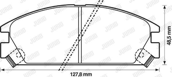 Jurid 572288J - Əyləc altlığı dəsti, əyləc diski furqanavto.az