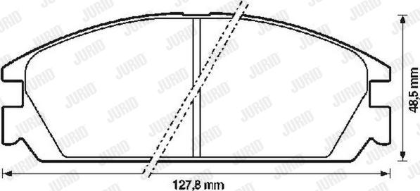 Jurid 572287J - Əyləc altlığı dəsti, əyləc diski furqanavto.az