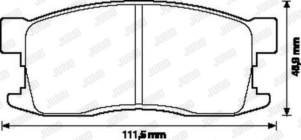 Jurid 572228J - Əyləc altlığı dəsti, əyləc diski furqanavto.az