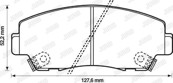 Jurid 572279J - Əyləc altlığı dəsti, əyləc diski furqanavto.az