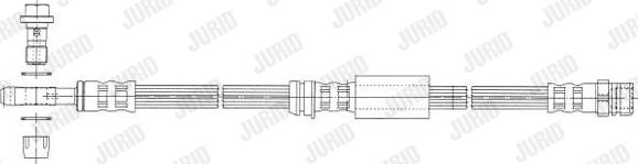 Jurid 172667J - Əyləc şlanqı www.furqanavto.az