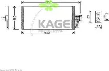 Kager 94-5051 - Kondenser, kondisioner furqanavto.az