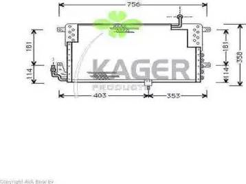 Kager 945390 - Kondenser, kondisioner furqanavto.az