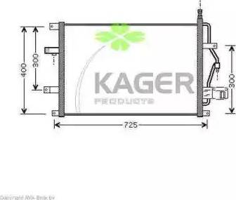 Kager 945384 - Kondenser, kondisioner furqanavto.az