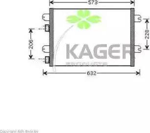 Kager 945329 - Kondenser, kondisioner furqanavto.az