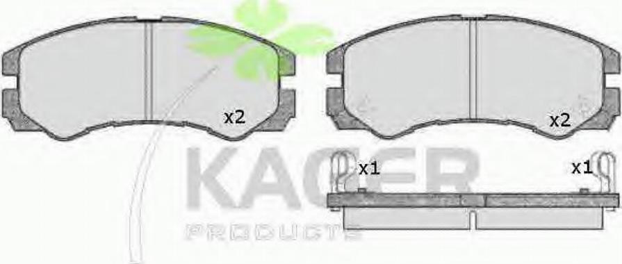 Kager 35-0610 - Əyləc altlığı dəsti, əyləc diski furqanavto.az