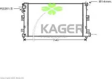 Kager 31-0166 - Radiator, mühərrikin soyudulması furqanavto.az