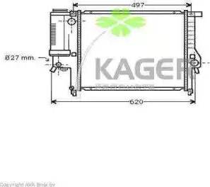 Kager 31-0132 - Radiator, mühərrikin soyudulması furqanavto.az