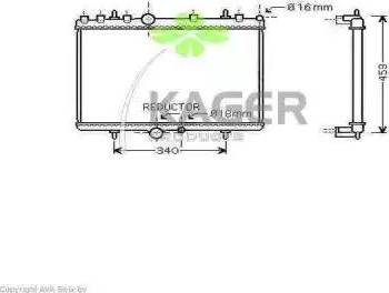 Kager 311453 - Radiator, mühərrikin soyudulması furqanavto.az