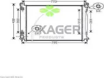 Kager 311647 - Radiator, mühərrikin soyudulması furqanavto.az