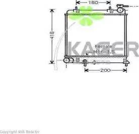 Kager 311652 - Radiator, mühərrikin soyudulması furqanavto.az