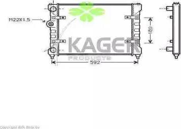 Kager 31-1015 - Radiator, mühərrikin soyudulması furqanavto.az