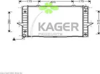 Kager 31-1161 - Radiator, mühərrikin soyudulması furqanavto.az