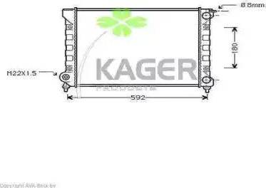 Kager 31-1179 - Radiator, mühərrikin soyudulması furqanavto.az