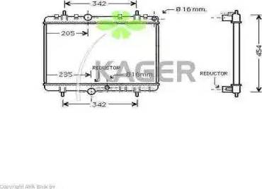 Kager 313614 - Radiator, mühərrikin soyudulması furqanavto.az