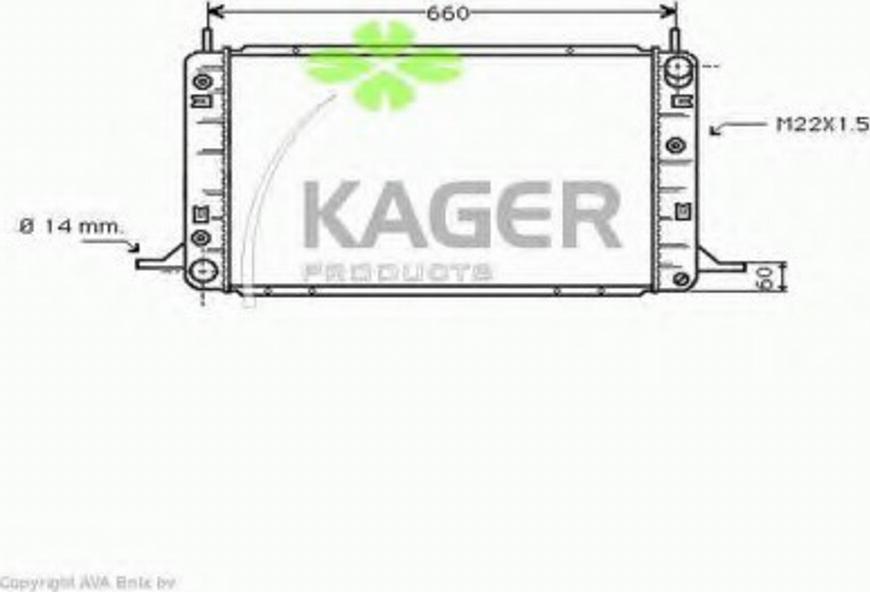 Kager 31-3146 - Radiator, mühərrikin soyudulması furqanavto.az