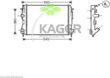 Kager 31-2447 - Radiator, mühərrikin soyudulması furqanavto.az