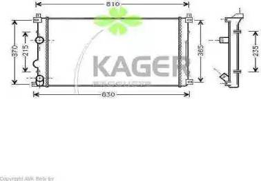 Kager 31-2665 - Radiator, mühərrikin soyudulması furqanavto.az